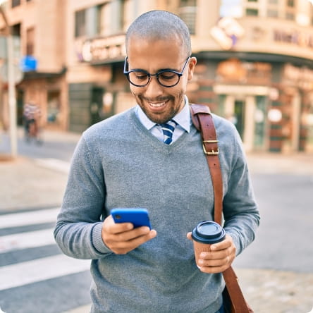 a man talking on a cell phone